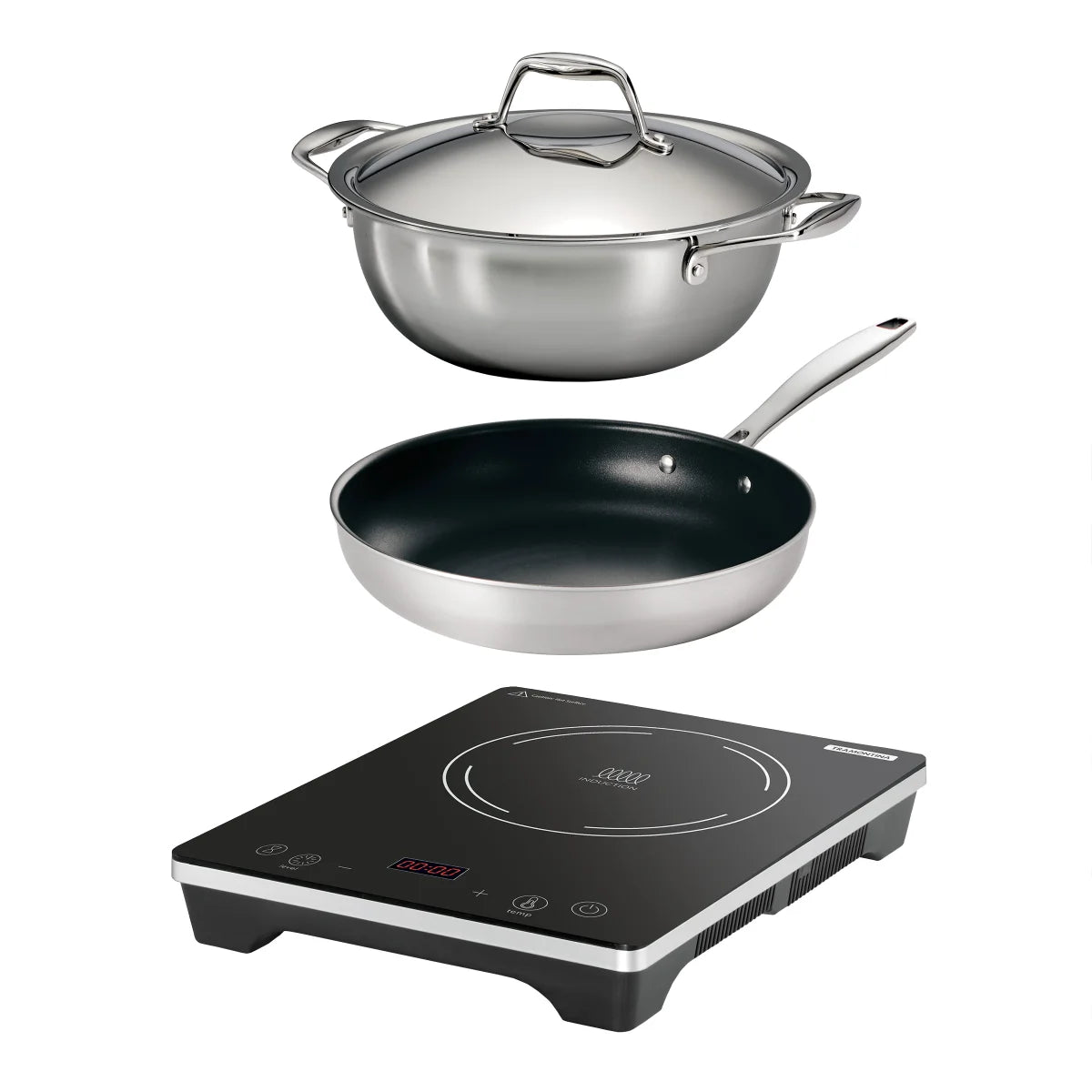 NEW - Tramontina 4-piece Induction Cooking System - Retail $119