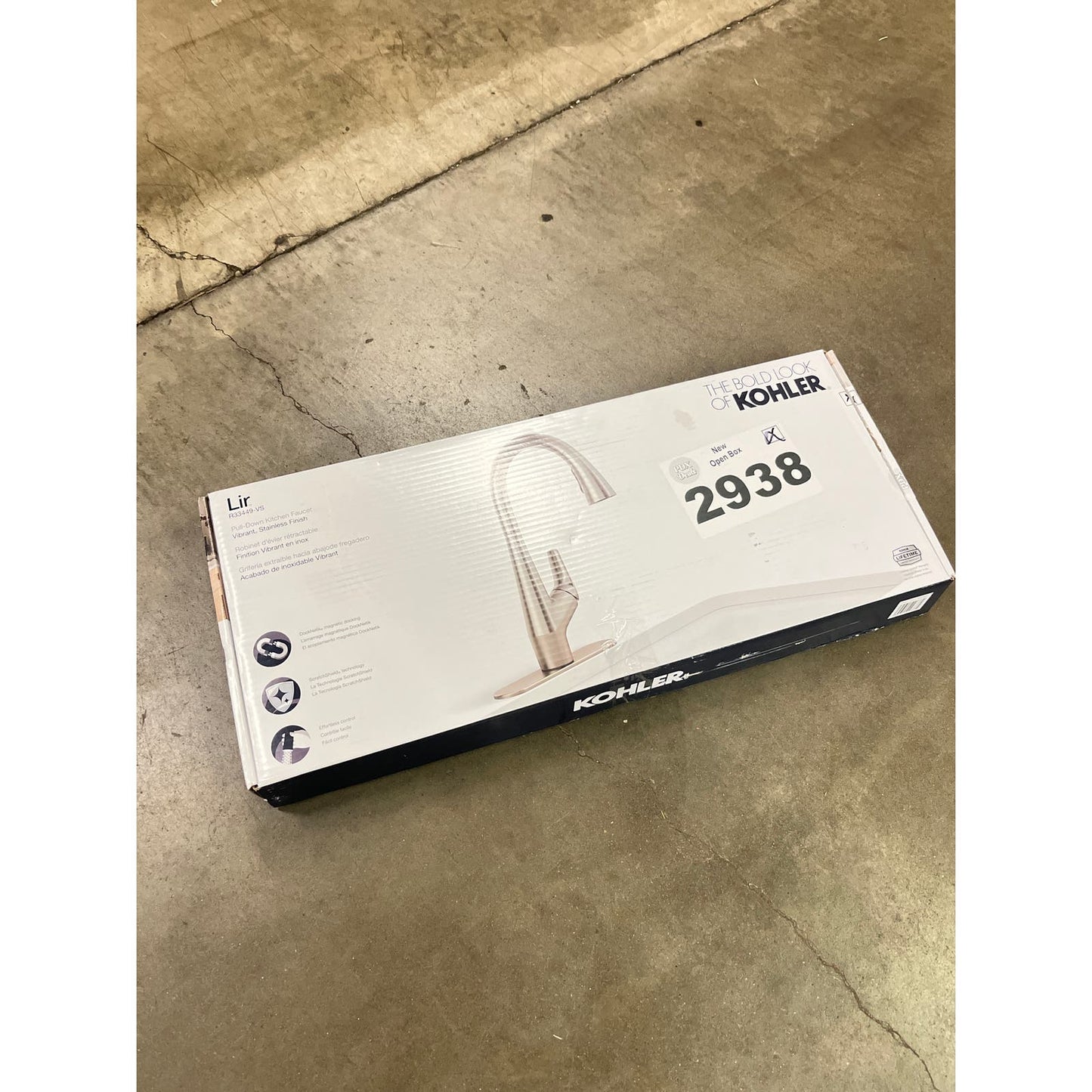 NEW - Kohler Lir Pulldown Kitchen Faucet - Retail $179