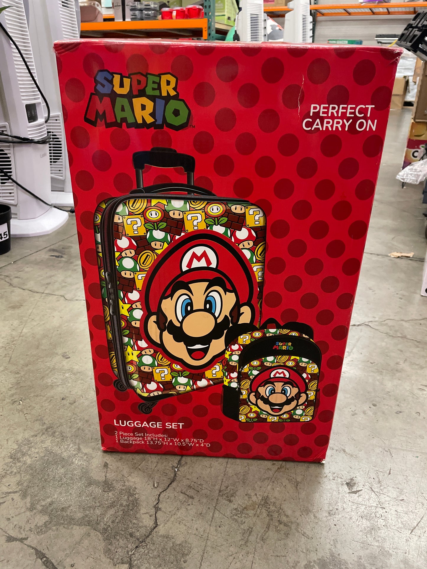 Kids Licensed Carry-on Spinner & Backpack Luggage Set