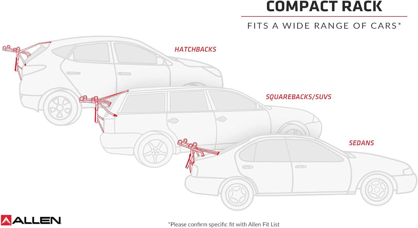 NEW - Allen Sports Ultra Compact Folding 1-Bike Trunk Mount Rack, Model MT1-B, Gray powder coated - Retail $56