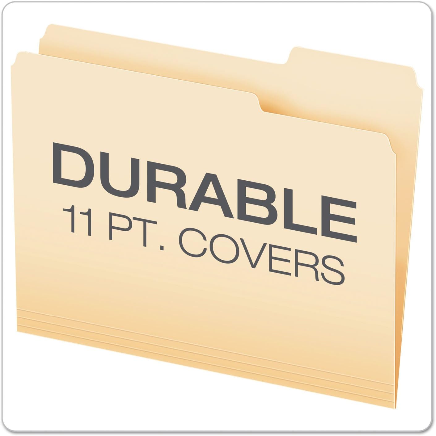 Pendaflex File Folders, Letter Size, 1/3 Cut, Manila, 100 per Box (752 1/3)