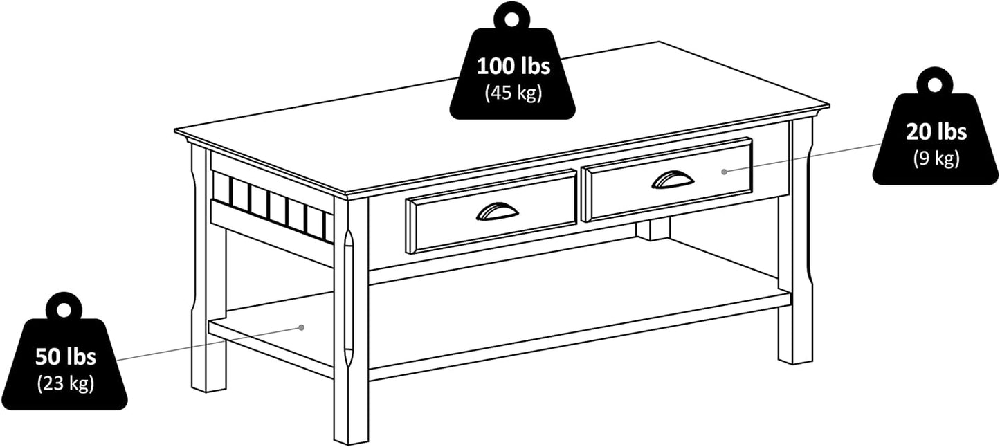 NEW - Winsome Timber Occasional Table, Black, 38 inches - Retail $100