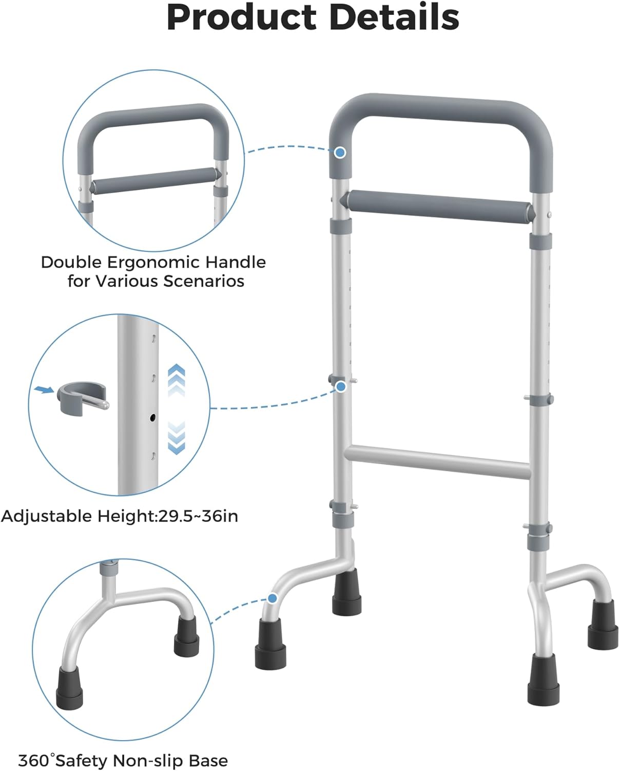 Stand Assist Aid for Elderly, Versatile Couch Chair Stand Assist, Mobility Standing Aids & Supports for Elderly, Height Adjustable, Lightweight