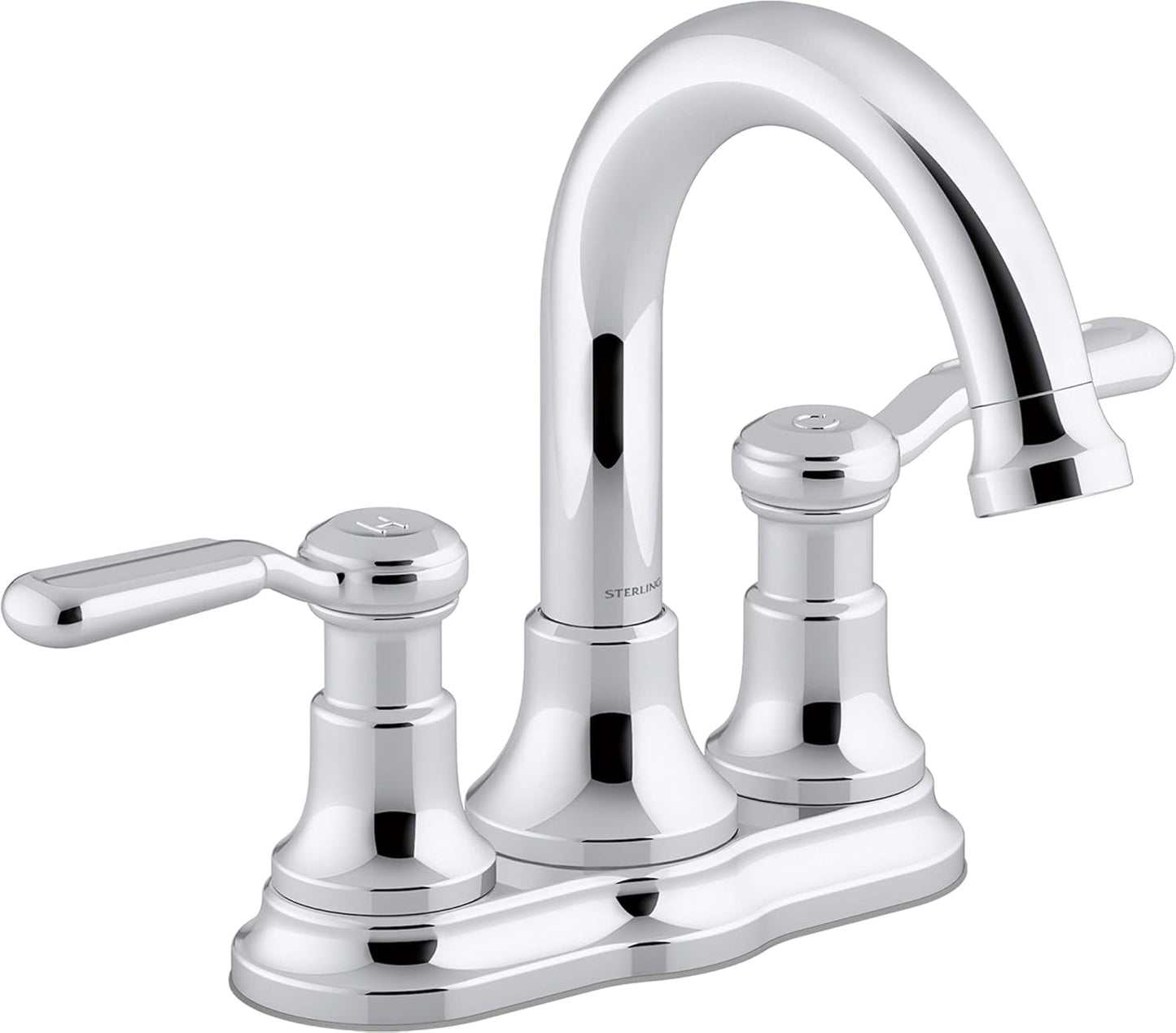 NEW - KOHLER Ludington Chrome Centerset Bathroom Sink Faucet