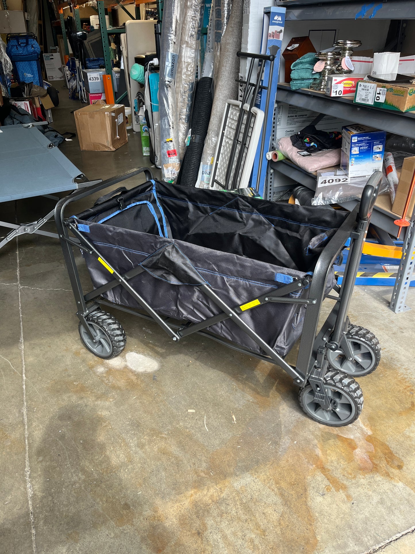 FOLDING WAGON W/BRAKES - Retail $89