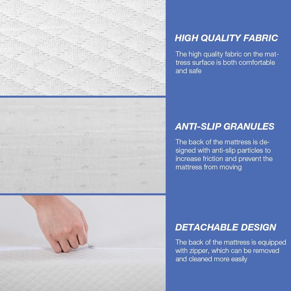 NEW - FDW 8 Inch QUEEN Gel Memory Foam Mattress for Cool Sleep & Pressure Relief, Medium Firm Mattresses CertiPUR-US Certified/Bed-in-a-Box/Pressure Relieving - Retail $159