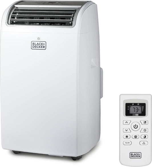 BLACK+DECKER Air Conditioner, 14,000 BTU Air Conditioner Portable for Room up to 700 Sq. Ft. with Remote Control, White - Retail $449