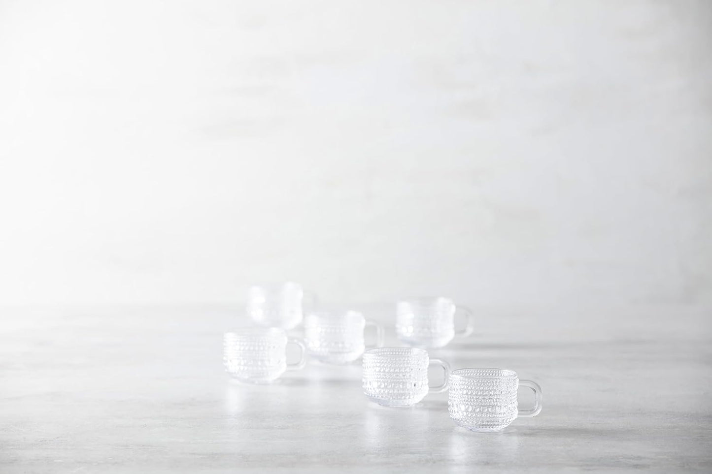 Fortessa Jupiter Glass, 3 Ounce Espresso Cup (Set of 6), Clear