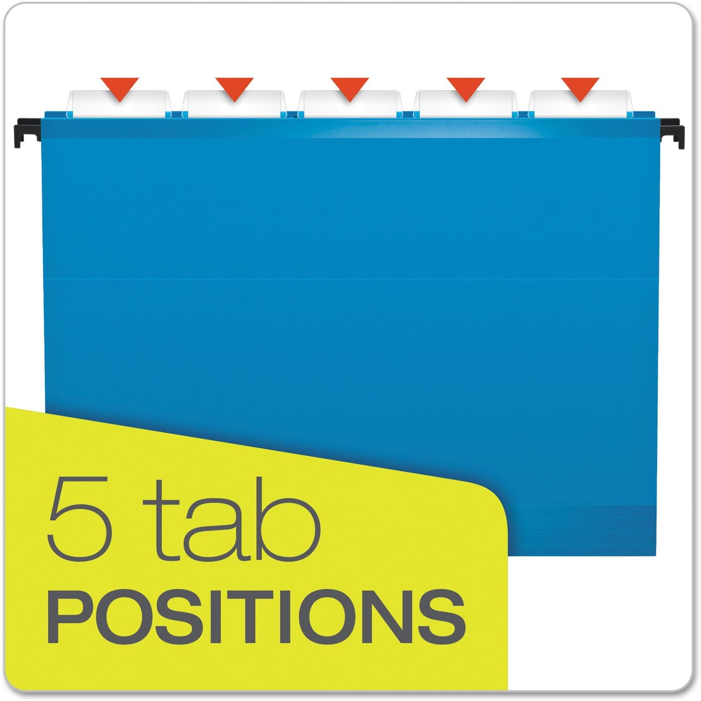 Pendaflex SureHook Reinforced Hanging Folders, Letter Size, Assorted Colors, 20 per Box (6152 1/5 ASST) - Retail $19