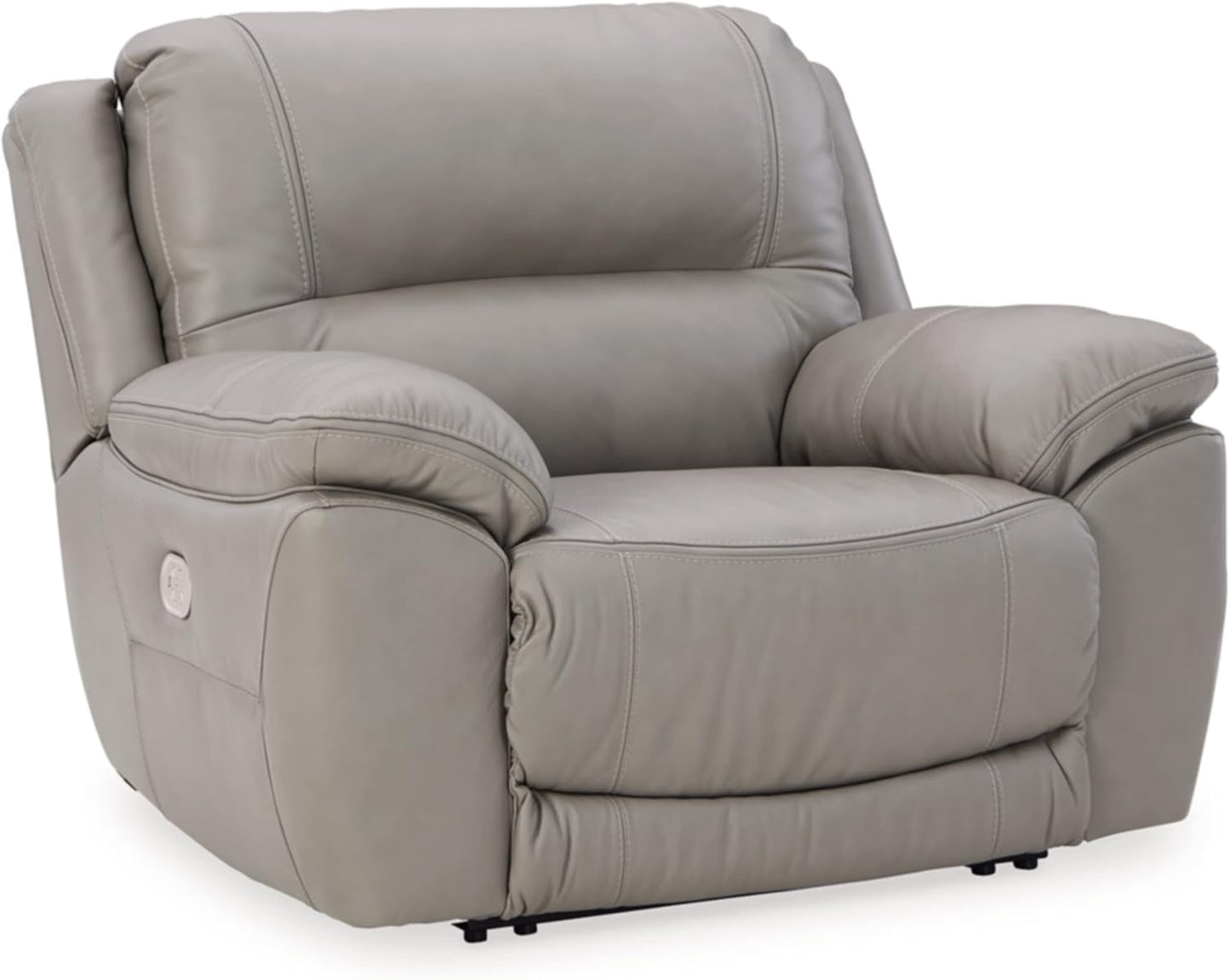 NEW - Signature Design by Ashley Dunleith Zero Wall Recliner with Power Headrest, Gray - Retail $977