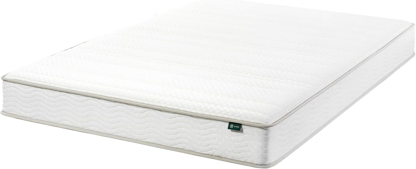 NEW - ZINUS CALI KING 8 Inch Foam and Spring Hybrid Mattress [New Version], California King, Fiberglass Free, Medium Firmness, Durable Support, Certified Safe Foams & Fabric, Mattress in A Box - Retail $215