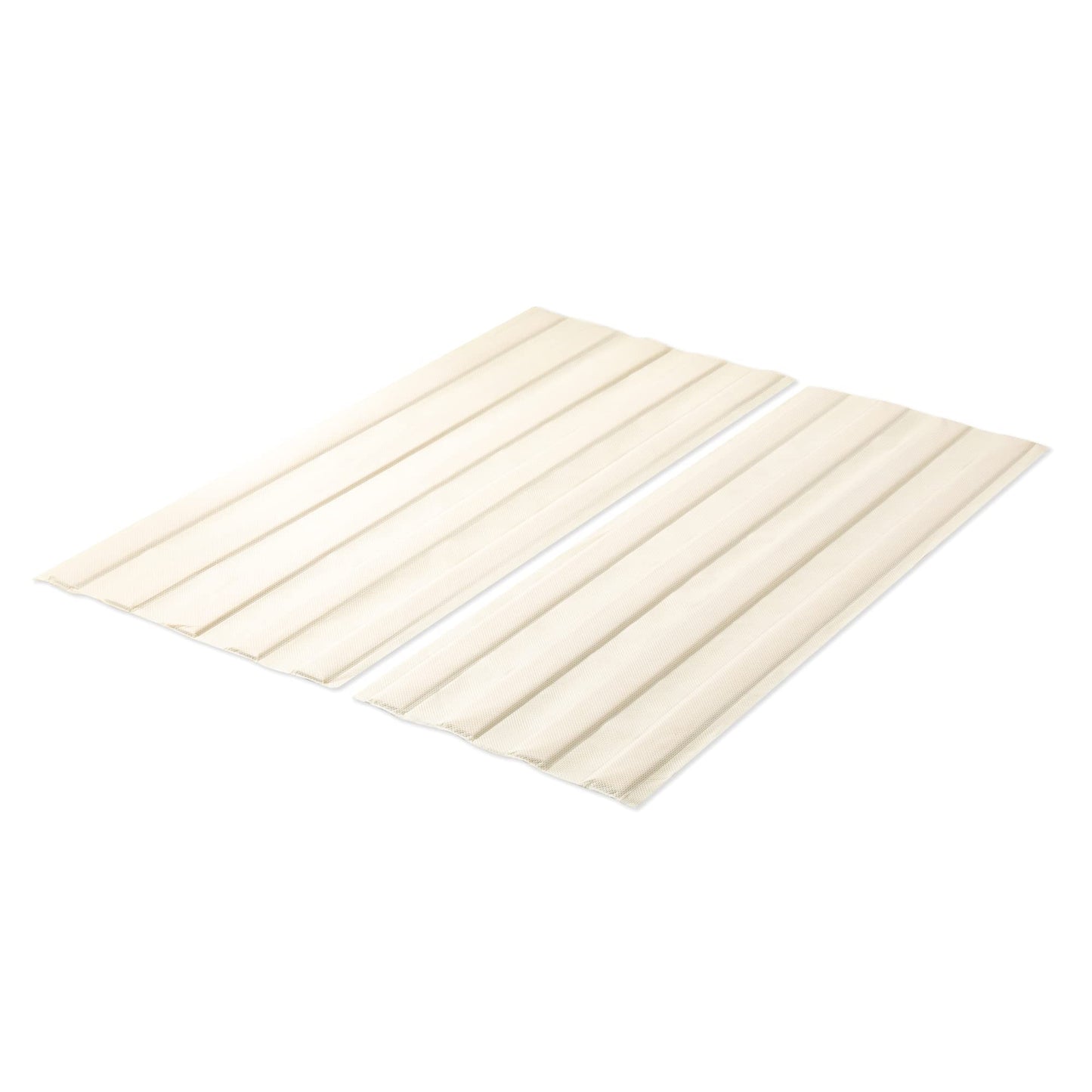 Mellow Fabric Covered Wood Slats, Bunkie Board Mattress Support, Box Spring or Bed Slat Replacement, Full , Beige