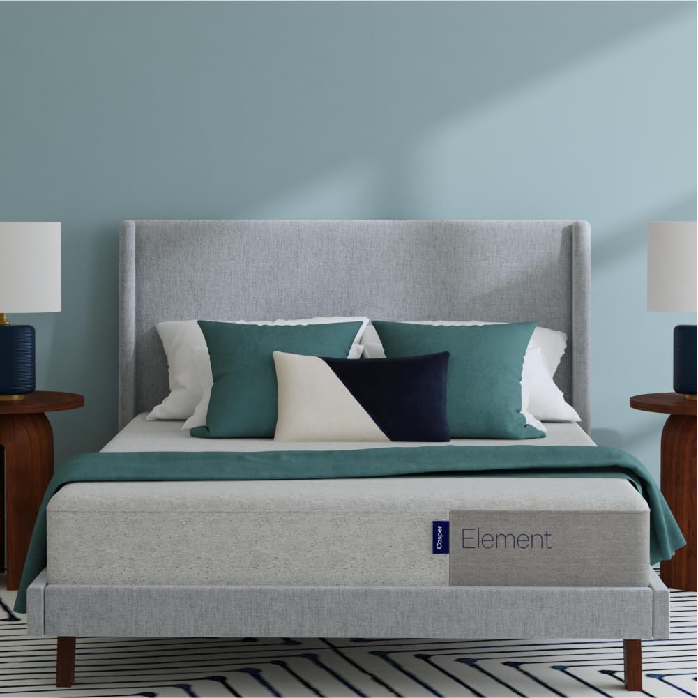 NEW - Casper Sleep Element Mattress, Full Size - Memory Foam + Support - Medium Firm CertiPUR-US Mattress, Grey - Retail $545