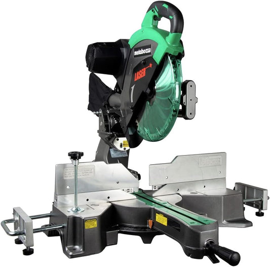 NEW - Metabo HPT Sliding Compound Miter Saw | 12-Inch Blade | Double Bevel | Laser Marker | 15-Amp Motor | C12RSH2S - Retail $299