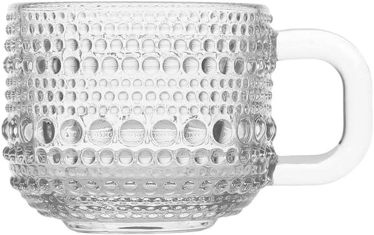 Fortessa Jupiter Glass, 3 Ounce Espresso Cup (Set of 6), Clear