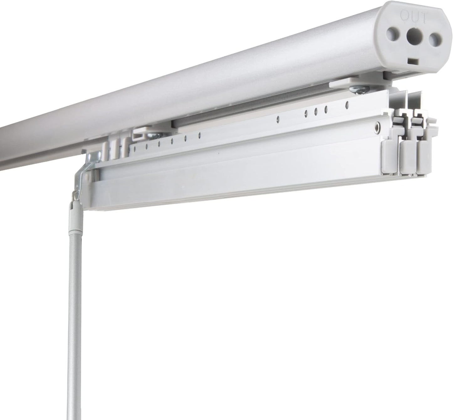 NEW - Oat Brown 3-Panel Single Rail Panel Track Extendable 36in-66in W x 94in H, Panel Width 23.5in - Retail $108