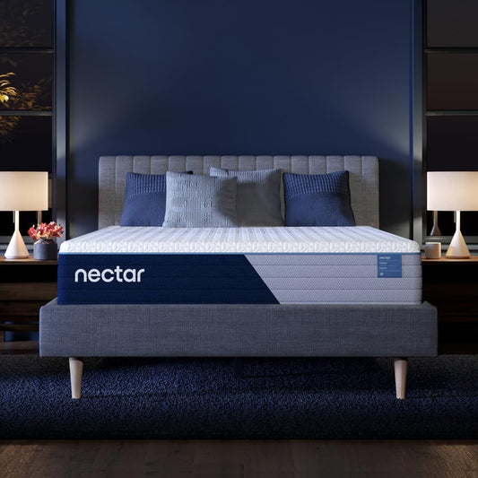 Nectar Classic Hybrid 12” Queen Mattress (New Version) - Medium Firm - Contouring Memory Foam & Innerspring Coils - Cooling Top Layer - Pressure-Relief  - Retail $799