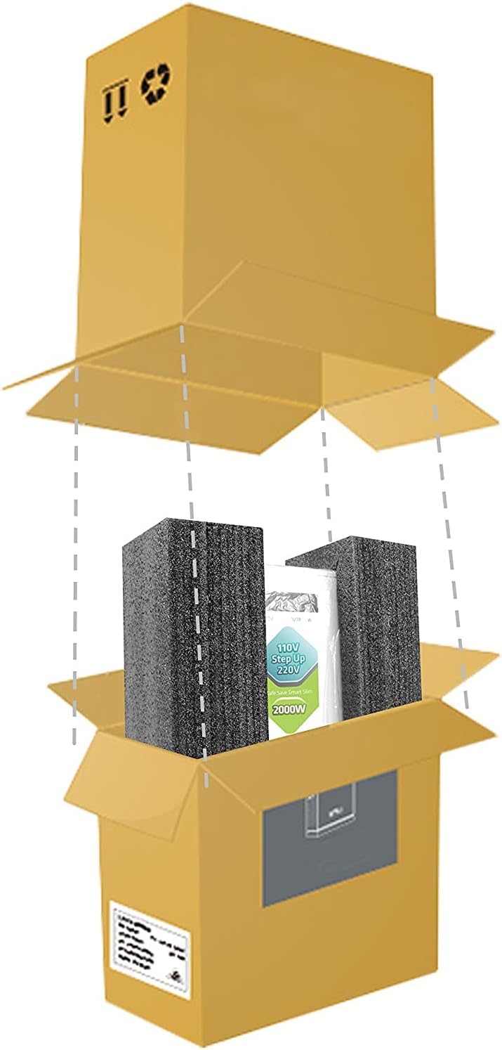 UMI 2000W Step Up Voltage 110v to 220v Converter, Voltage Converter 110v to 220v for Large Capacity Device Up to 4000W, Step Up Converter 110v to 220v with Pure Copper Coils- Transformer 110v to 220v