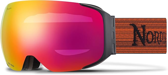 Nordik HOD Magnetic OTG Diamant Ski Goggles Men Women Bonus lenses Anti-Fog OTG for Snowboarding Skiing 100% UV protection - Retail $94