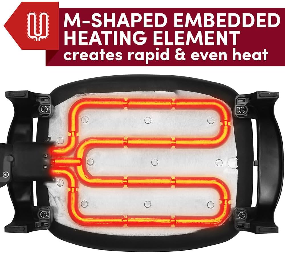 NEW - Elite Gourmet EG-6203# Extra Deep 16"x13"x3.2" (10.5Qt.) Scratch Resistant, Easy Pour Spout Dishwasher Safe, Non-stick Electric Skillet with Glass Vented Lid, Adjustable Temperature, Black - Retail $59