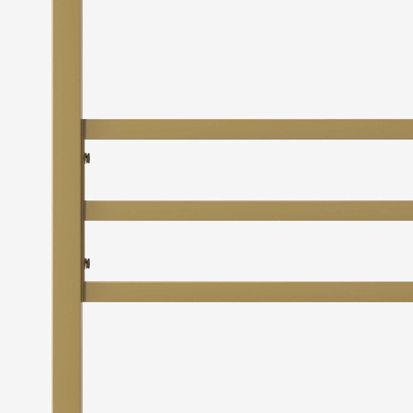 Zinus Patricia Gold Metal Canopy Platform Bed Frame, Mattress Foundation with Steel Slat Support, Queen