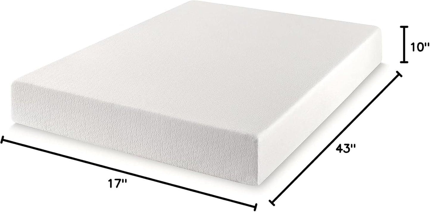 NEW - Best Price Mattress QUEEN 10 inch Mattress Bed-In-A-Box, Green Tea Memory Foam