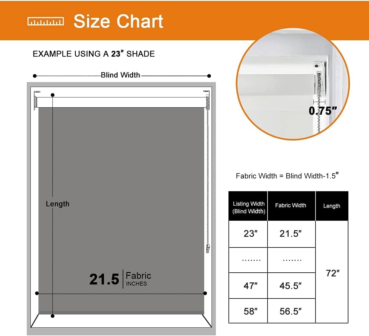 NEW - Persilux Solar Roller Shades Blinds for Windows Shades (31" W x 72" H, Grey) Flame Retardant, Light Filtering View Through Sheer Shades for Home, Easy to Install - Retail $49