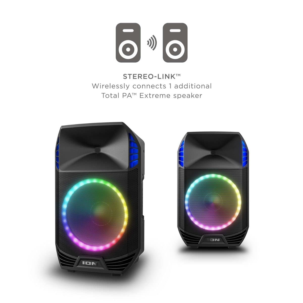 ION Audio Total PA Extreme High-Power Bluetooth Speaker System with Sonic Wide Premium Audio and Acoustic Optimization