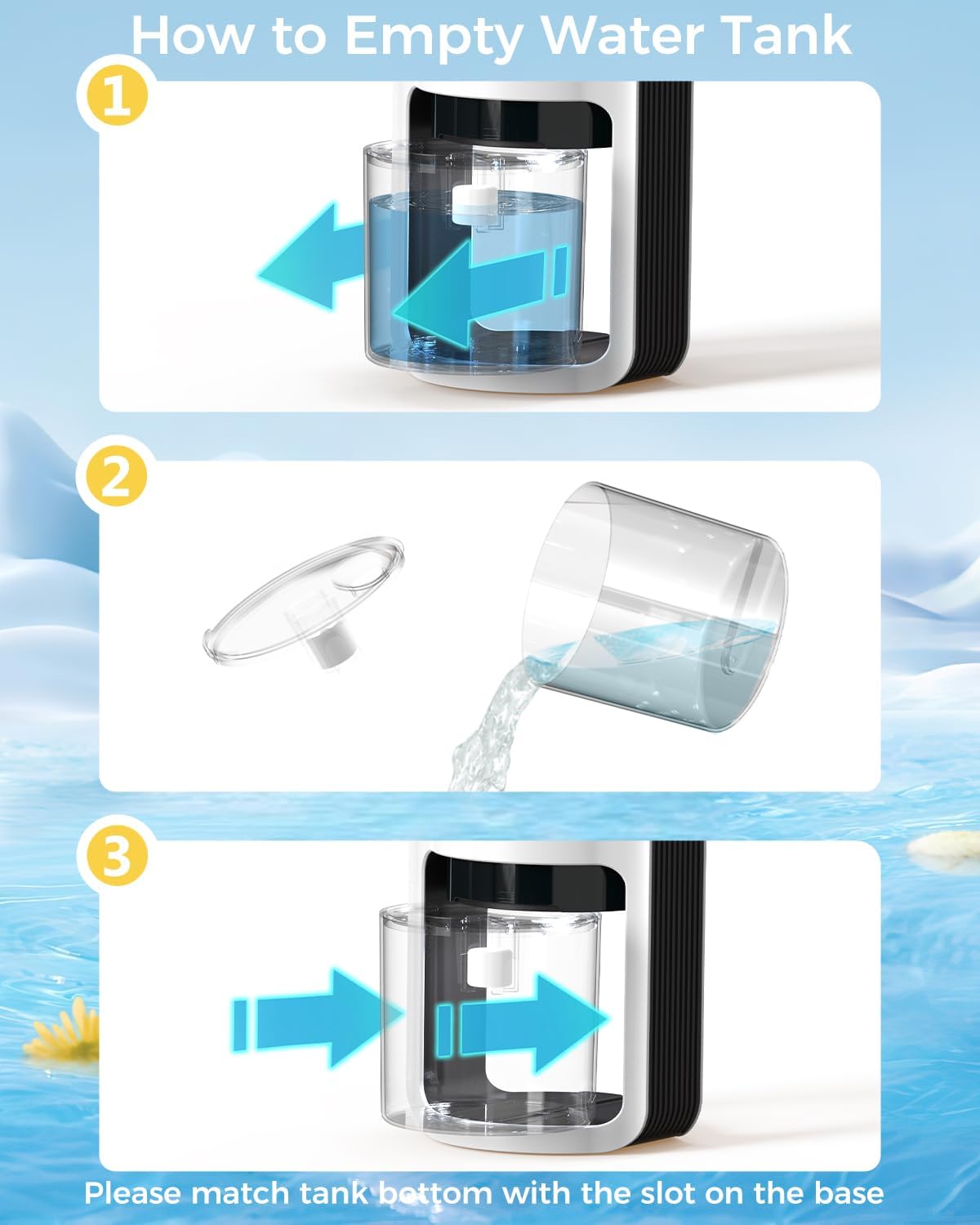 TABYIK Dehumidifiers for Home, 42oz Dehumidifier for Bathroom, Dehumidifiers for Room with Auto Shut Off, Auto Defrost Quiet Dehumidifiers for Bedroom Wardrobe Closet Trailer RV