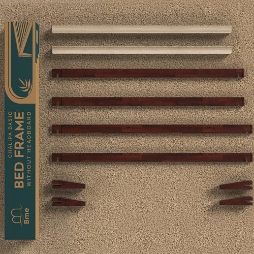 Chalipa Basic Bed Frame Without headboard - Walnut - Twin