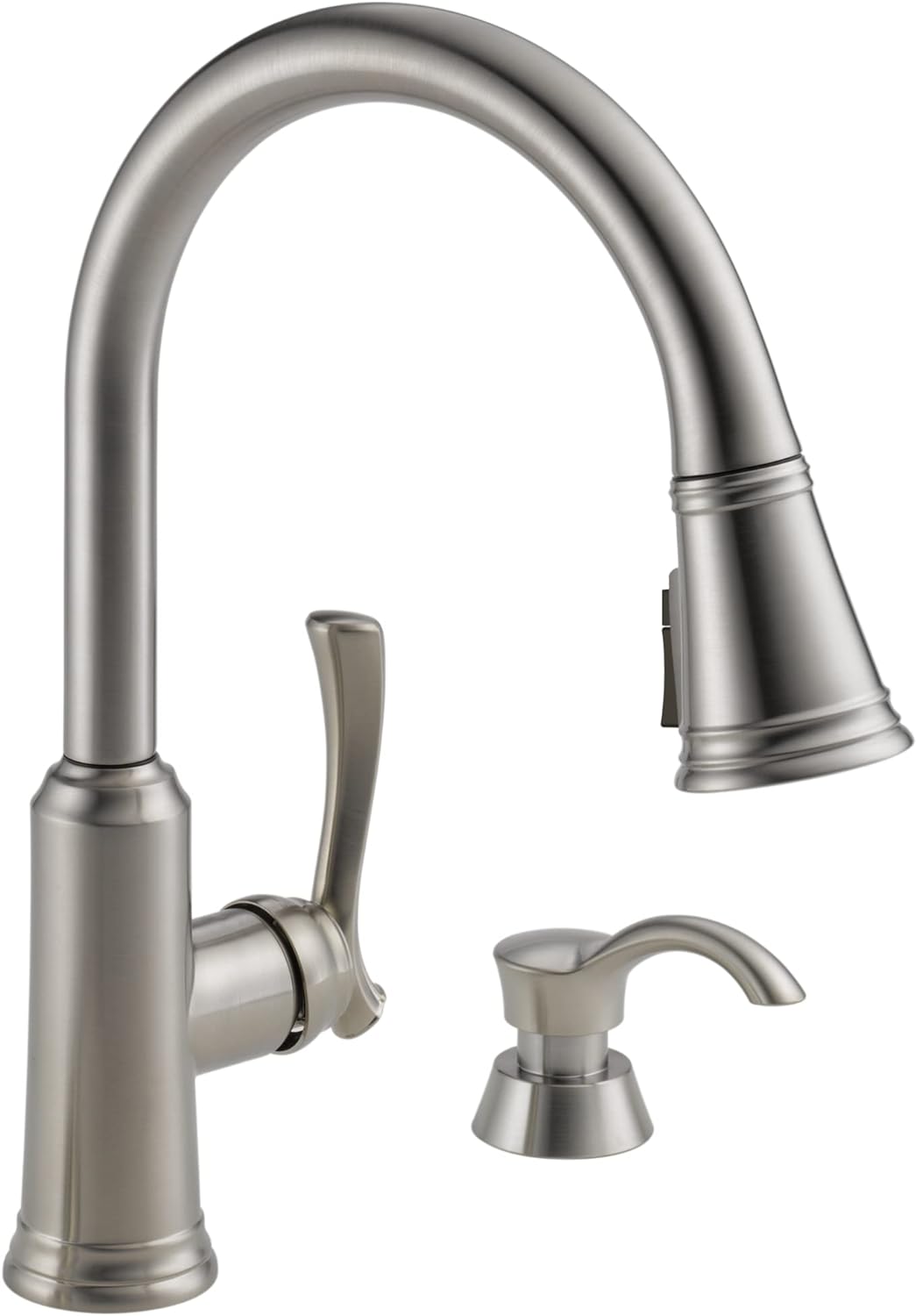 NEW - Delta 19963Z-SSSD-DST Lakeview Kitchen Faucet, Stainless - Retail $189