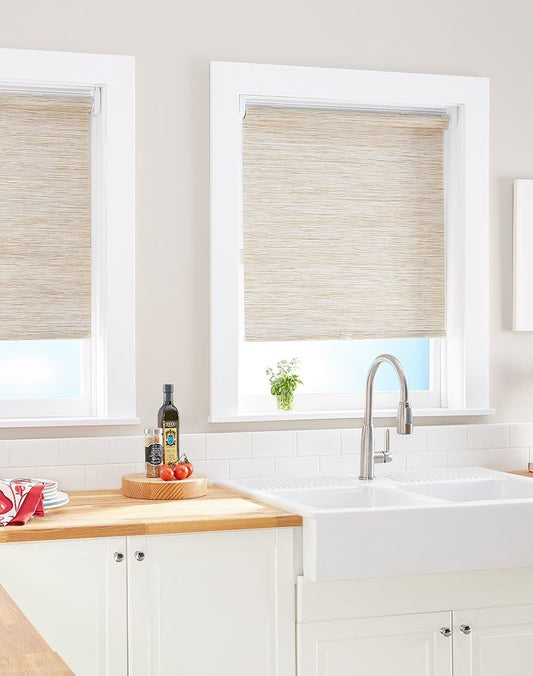 Curtainworks Kenza Window Shade, 47in W x 64in L, Natural - Retail $39