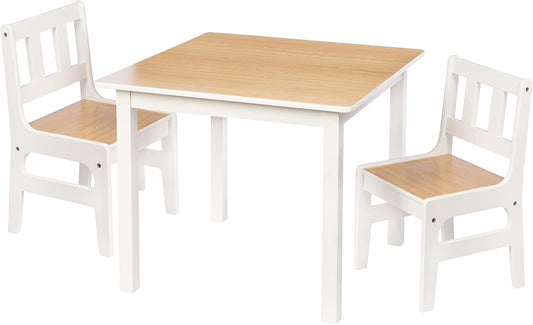 NEW - Honey-Can-Do Kids Table and Chairs TBL-09662 Natural - Retail $108