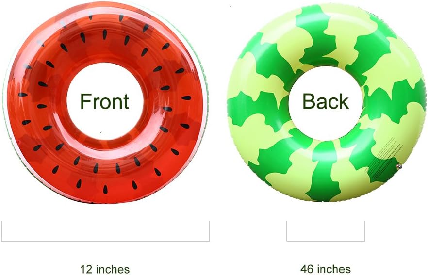 46" Inflatable Pool Float Giant Fruit-Watermelon - Pool Lounge Toy - Large Pool Toy