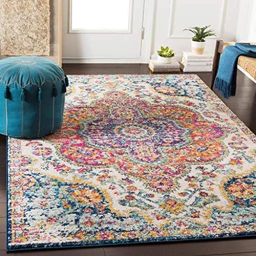 NEW - Livabliss Romaine Vintage Medallion Area Rug,7ft 10in x 10ft 3in,Orange - Retail $119