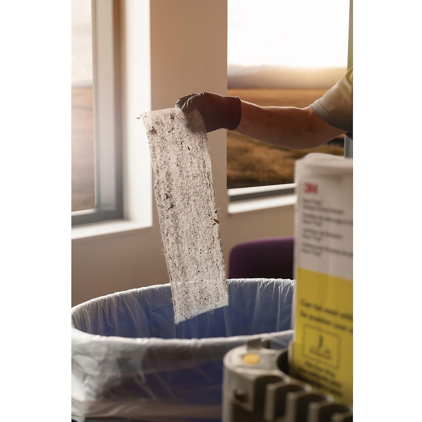 3M 59032W Easy Trap Duster, 5-Inch X 30ft, White, 60 Sheets/Box