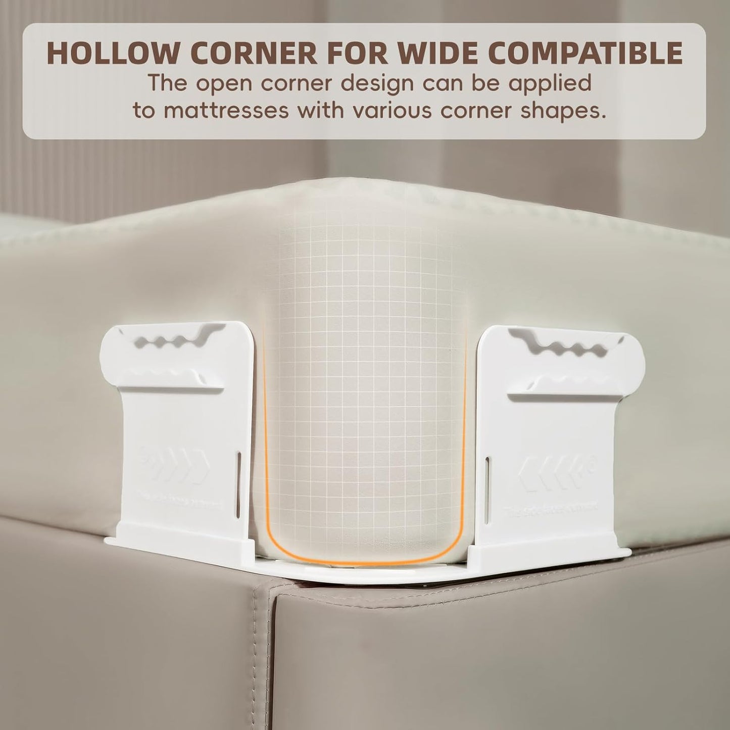 Bed Sheet Holders for Corners Keep Sheets Firm & Tight, Secure Fitted Sheet Holders for Corners, Sheet Fasteners with Lock Straps, Durable Bedding Clips