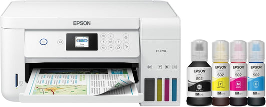 Epson EcoTank ET-2760 Wireless Color All-in-One Cartridge-Free Supertank Printer with Scanner and Copier - Retail $290