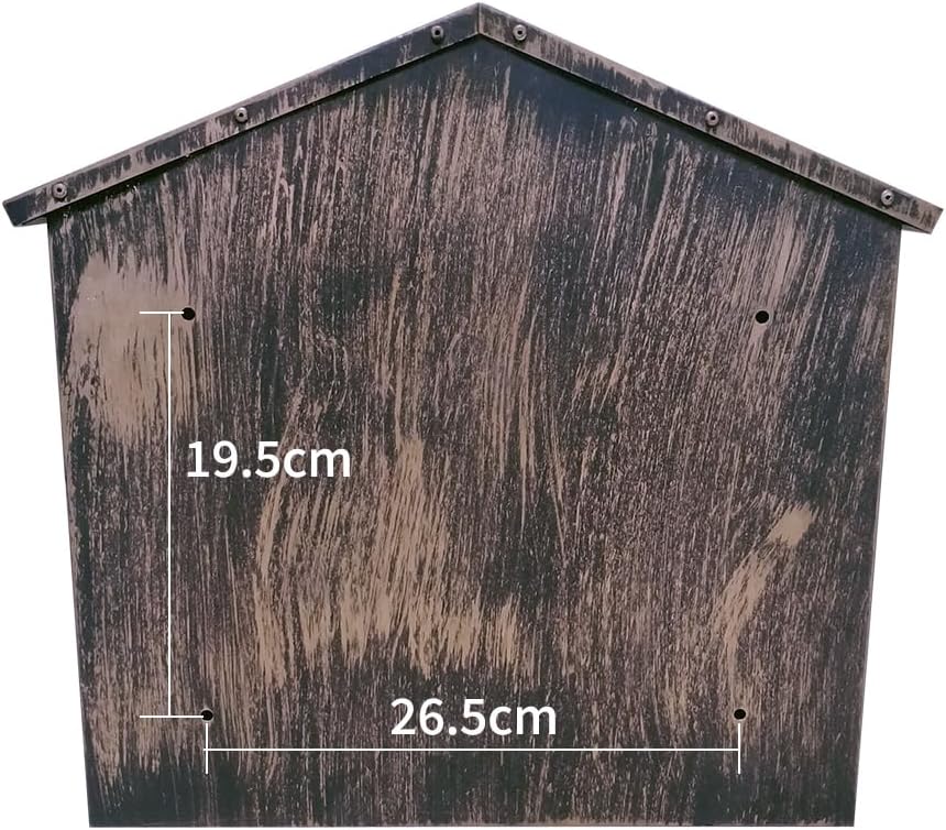 NEW - Outdoor Secure Wall Mounted Locking Steel Mailbox, Size: 16.5" W x 4" D x 15.5" H, Large Wall Mount Mailbox Top-Loading and Rust-Proof Metalâ€“ ME02 - Retail $108