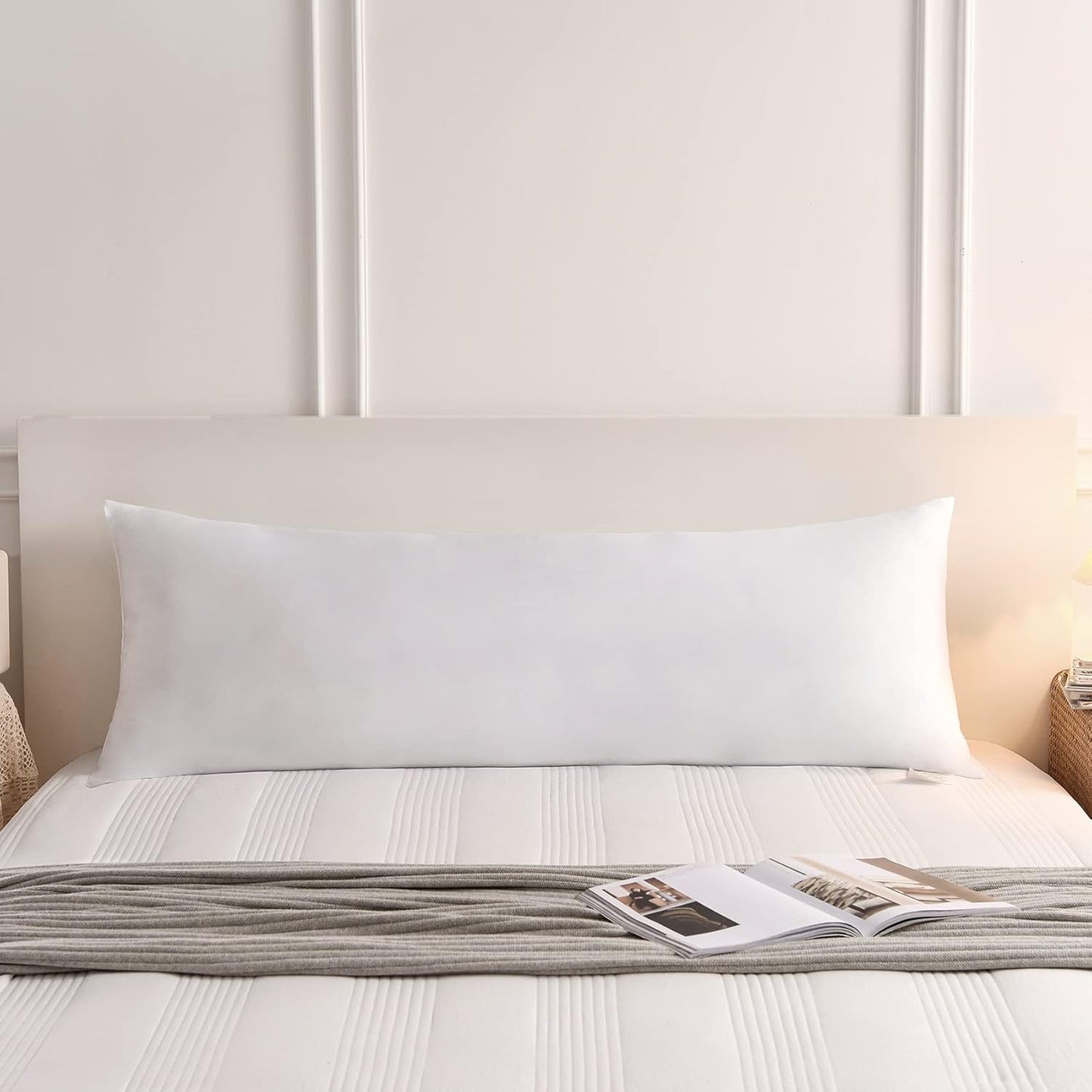 Cosybay Soft Large Body Pillow Insert – Long Sleeping Breathable Bed Pillow – Full Body Pillow Insert -20×54 Inch - Retail $19