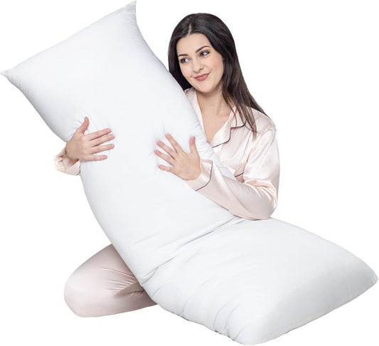 Cosybay Soft Large Body Pillow Insert – Long Sleeping Breathable Bed Pillow – Full Body Pillow Insert -20×54 Inch - Retail $19