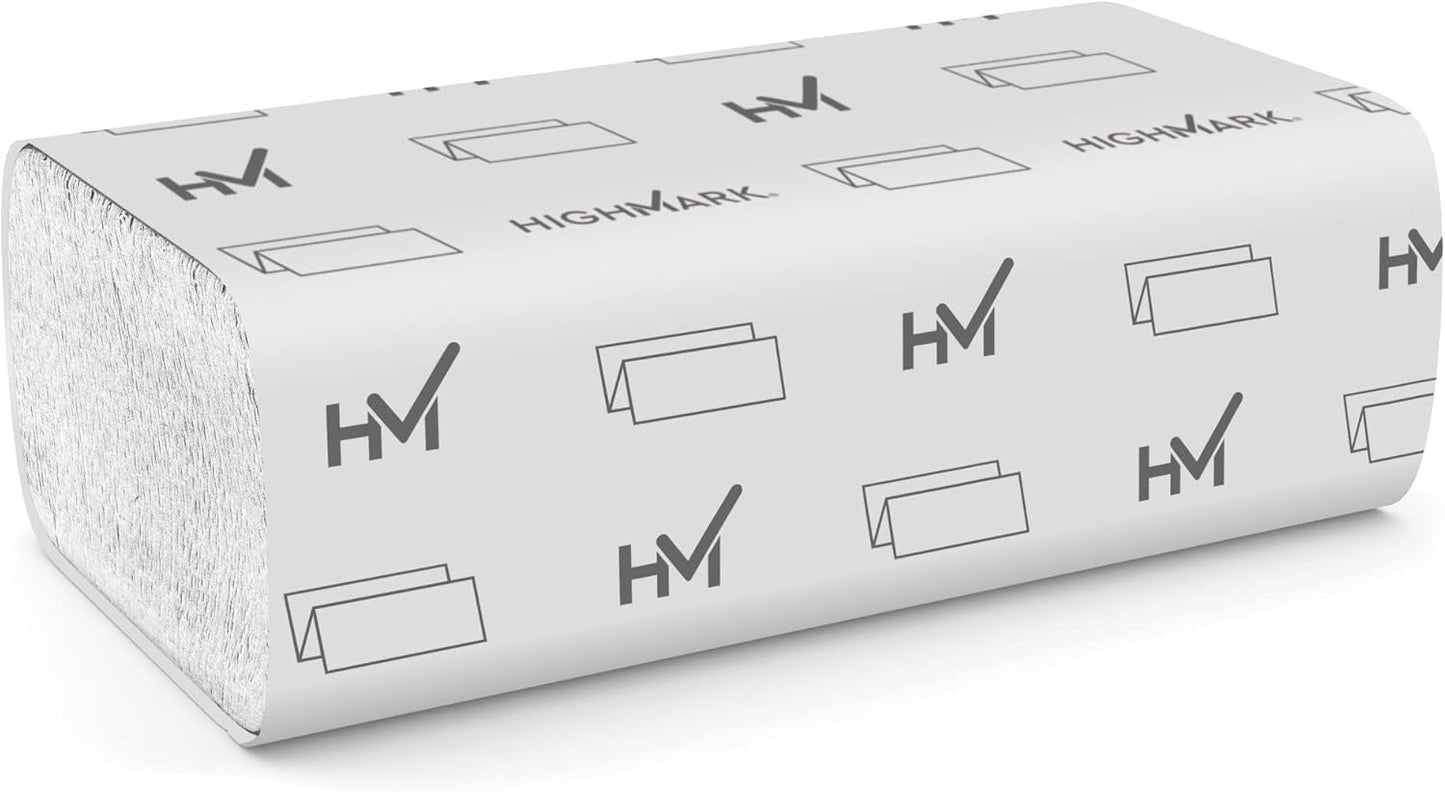 Highmark® ECO Multi-Fold 1-Ply Paper Towels, 250 Sheets Per Pack, Case Of 16 Packs