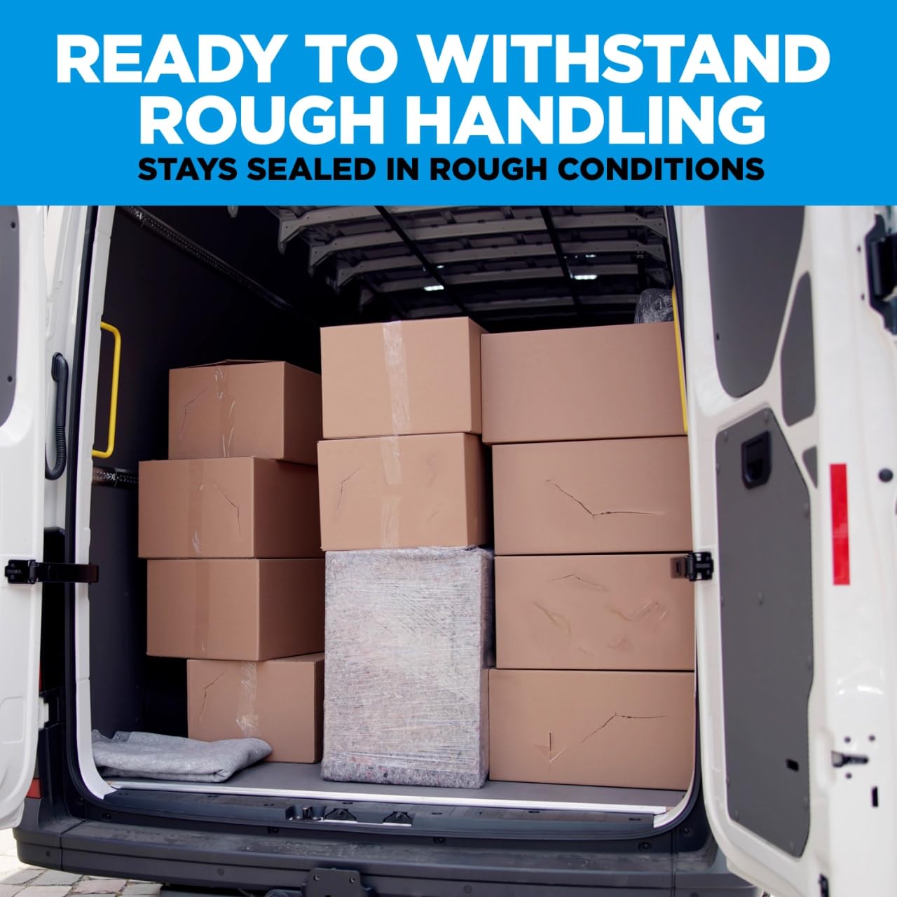 Scotch Heavy Duty Packing Tape, 4 Tape Rolls