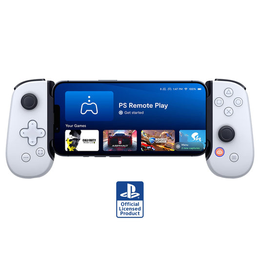 BACKBONE One Mobile Gaming Controller for iPhone (Lightning) - PlayStation Edition - 1st Gen - Turn Your iPhone into a Gaming Console - Play Xbox, PlayStation, Call of Duty, Roblox, Minecraft & More - Retail $50