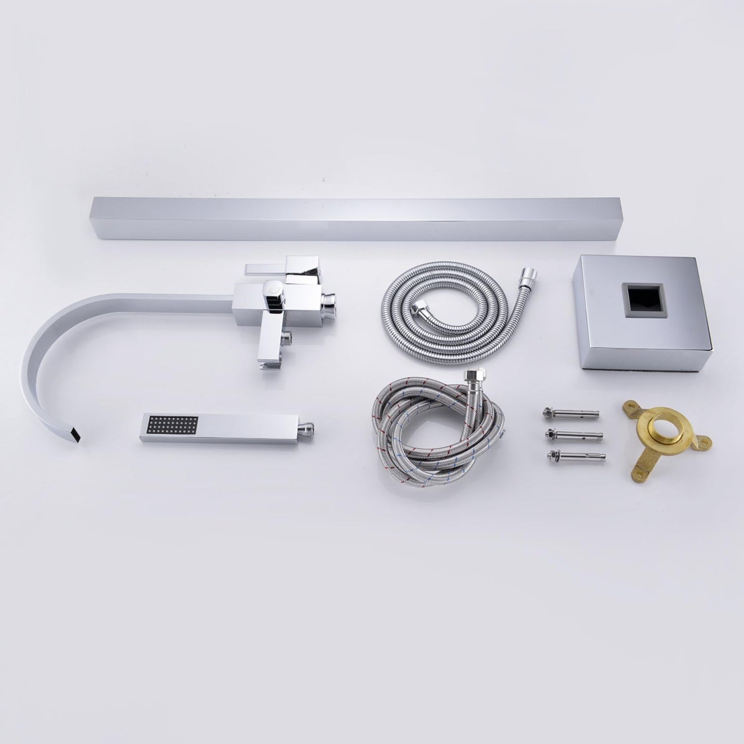 NEW - Artiqua Freestanding Tub Filler Bathtub Faucet Chrome Floor Mounted Faucets with Hand Shower - Retail $269