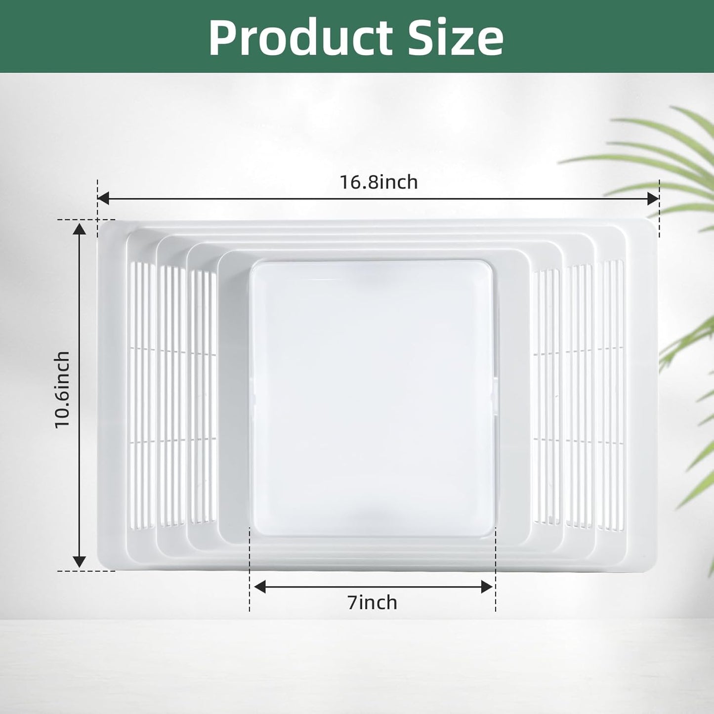 S97013662 Bathroom Fan Cover Grille and Lens Assembly Kit Compatible with Broan Nutone Exhaust Fan 656, 655, 659, 657, 696, 695, HFL695 16.8" x 10.6" Upgraded Bathroom Vent Cover Replacement
