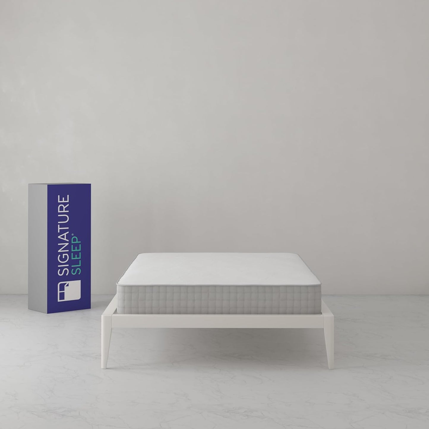 NEW -Signature Sleep Dream On Queen 8 Inch 2-Sided Reversible Pocket Spring Mattress, Queen Size, GreenGuard Gold Certified - Retail $254