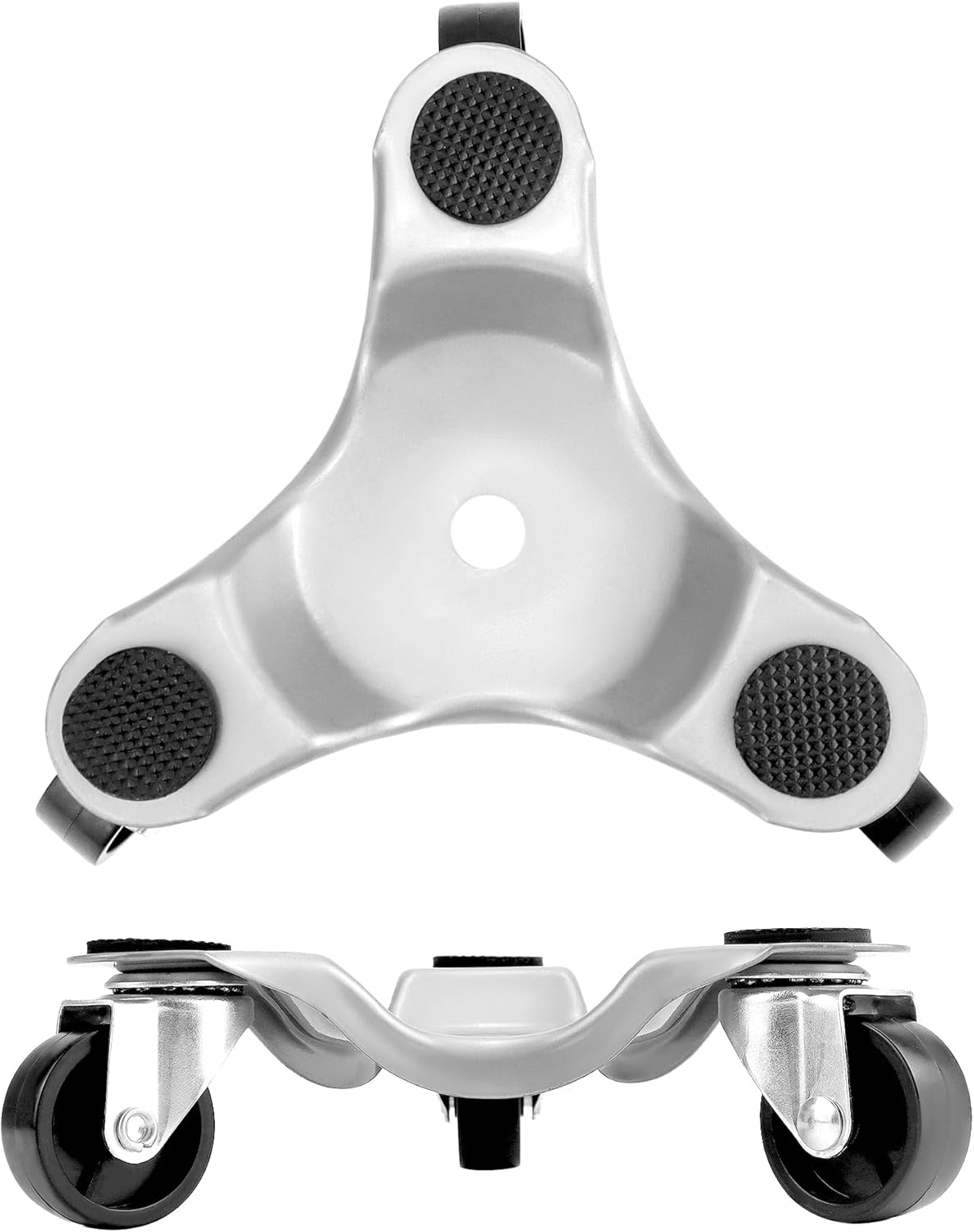 QWORK 8 pcs 6" Steel Tri-Dolly, 200 lbs Load Capacity, Great for Moving Furniture & Appliances, Durable and Easy to Use