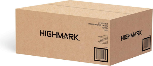 Highmark® Hardwound Paper Towels, 8" x 800', Natural, Case Of 6 Rolls