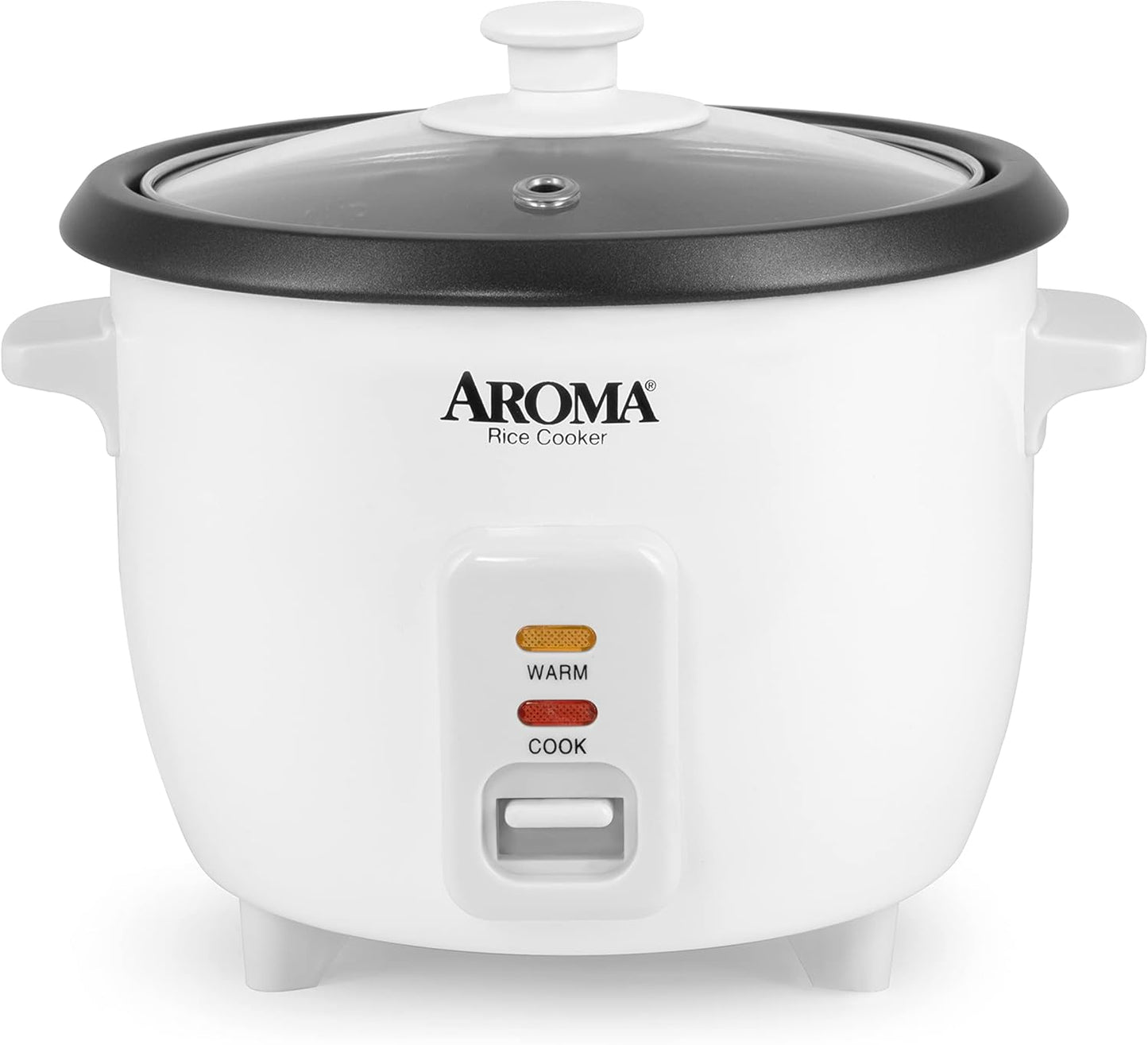 NEW - Aroma Housewares Aroma 6-cup (cooked) 1.5 Qt. One Touch Rice Cooker, White (ARC-363NG), 6 cup cooked/ 3 cup uncook/ 1.5 Qt.
